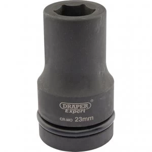 Draper Expert 1" Drive Deep Hexagon Impact Socket Metric 1" 23mm