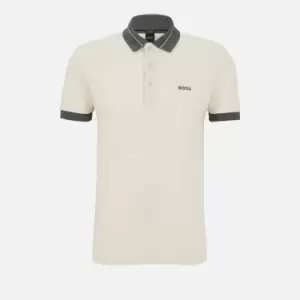 BOSS Green Mens Paule Polo Shirt - Open White - L