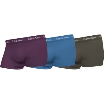 Calvin Klein Pack Low Rise Trunks - Purp/Blu/Grn