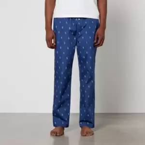 Polo Ralph Lauren Mens All Over Print Pyjama Pants - Light Navy - L