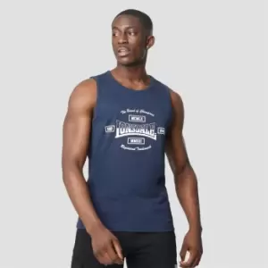 Lonsdale Heavyweight Jersey Tank Vest - Blue