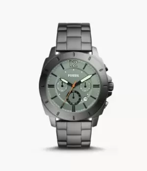 Fossil Men Privateer Sport Chronograph Smoke Stainless Steel Watch