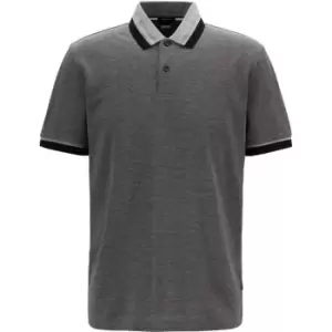 Boss Boss Parlay Short Sleeve Polo Shirt Mens - Silver