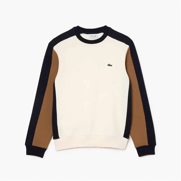 Lacoste Lacoste Colour Block Sweatshirt - Beige S