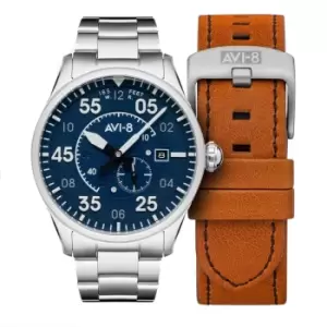 AVI-8 AV-4073-11 Spitfire Type 300 Automatic Blue Wristwatch