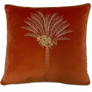 Furn Palm Tree Cushion Cover (One Size) (Coral)