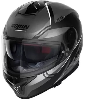 Nolan N80-8 Astute N-Com Helmet, grey-white, Size S, grey-white, Size S