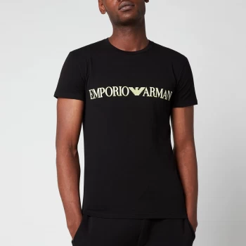 Emporio Armani Mega Logo T-Shirt Black Size L Men