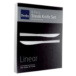Denby Linear 6Pc Steak Knife Set