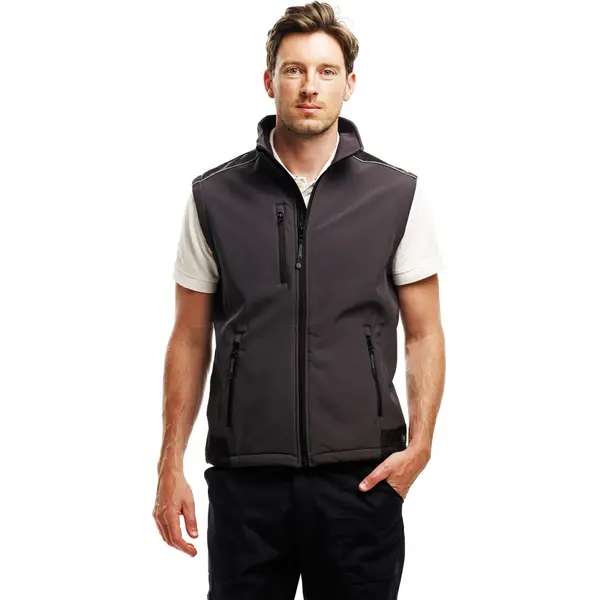 Regatta Mens Sandstorm Softshell Bodywarmer Gilet TRA813 Grey