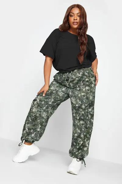 Yours Cargo Trousers Green