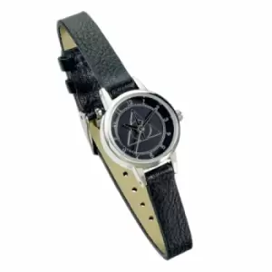 Harry Potter Womens/Ladies Deathly Hallows Faux Leather Watch (One Size) (Black)