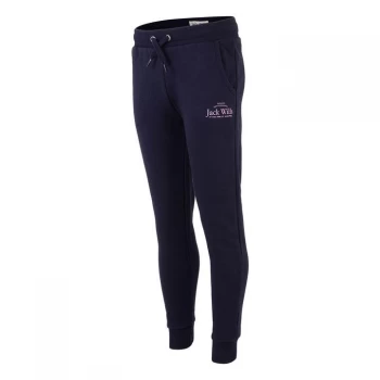 Jack Wills Kids Girls Logo Script Joggers - Navy