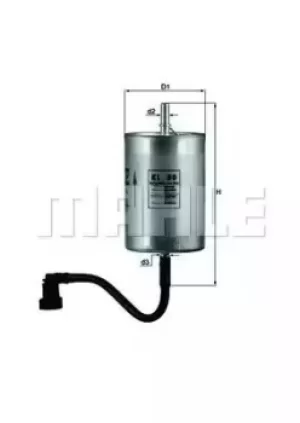 Fuel Filter KL80 79601915 by MAHLE Original