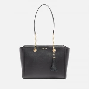 DKNY Womens Polly Sutton Tote Bag - Black/Gold BGD