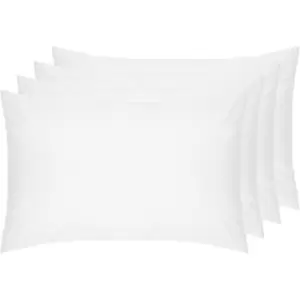 Percale Housewife Pillowcase (Pack of 4) (51cm x 76cm) (White) - White - Belledorm