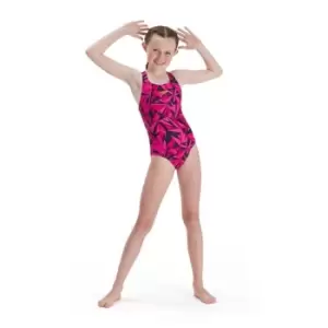 Speedo Hyperboom Medalist Swimsuit Junior Girls - Pink