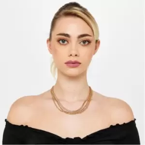 I Saw It First Triple Layer Chain Necklace - Gold