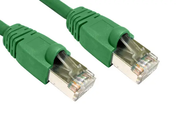 Cables Direct Cables Direct - Patch cable - RJ-45 (M) - RJ-45 (M) - 5m - STP- ( CAT 6 ) - snagless booted - green B6ST-705G