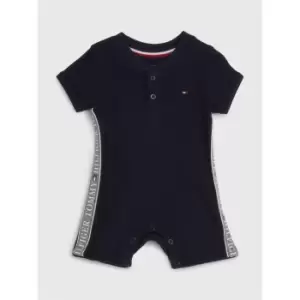 Tommy Hilfiger Baby Waffle Shortall - Blue