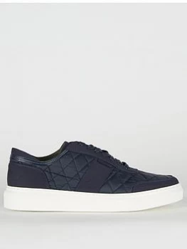 Barbour Liddesdale Quilted Trainers, Navy, Size 9, Men