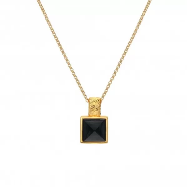 Black Onyx Pendant Necklace DP914