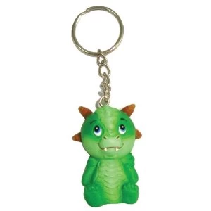 Green Adorable Dragon Keyring (Pack of 12)