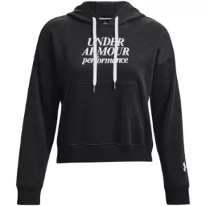 Under Armour Armour Essential Script Hoodie Womens - Black