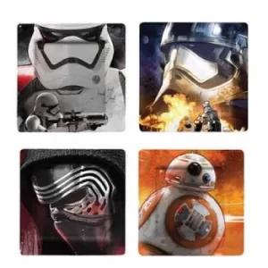 Funko Homeware Star Wars Ep VII Plate Set Photographic Characters 4 Pack