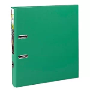 Prem'touch Lever Arch File A4+ PP S50mm, 2 Rings, Green, Pack of 10