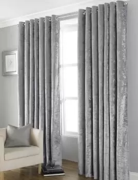 Euphoria Crushed Velvet Blackout Eyelet Curtains