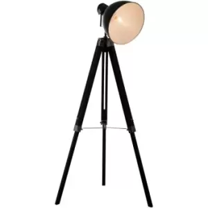 HOMCOM Stand Floor Lamp Tripod Light Livingroom Studio Dome Shade Retro Style