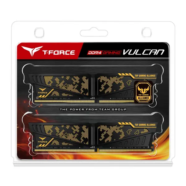 Team Team T-Force Vulcan TUF Gaming Alliance 16GB (2 x 8GB) DDR4 3600MHz DIMM System Gaming Memory SDTEA-TLT16G3600