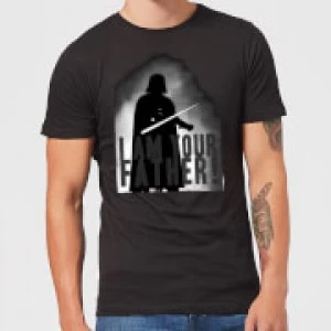 Star Wars Darth Vader I Am Your Father Silhouette Mens T-Shirt - Black - S