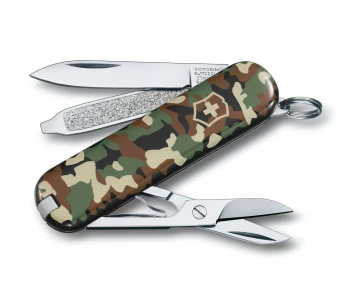 Classic SD - Camouflage pocket knife (green, 58 mm)