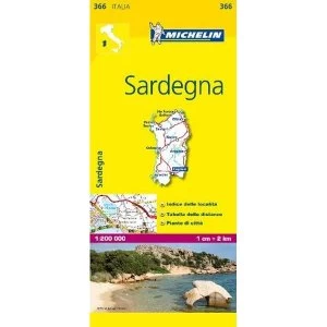 Sardinia - Michelin Local Map 366 Map 2008 Sheet map