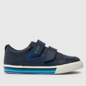 Kickers Navy Tovni Boys Toddler Trainers