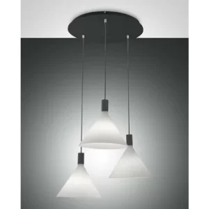 Fabas Luce Vincent Cluster Pendant Ceiling Light White Glass, E27