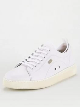 Barbour International Hailwood Lace Up Trainer, White, Size 6, Men