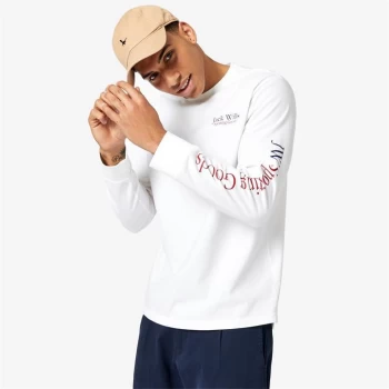 Jack Wills Mountwood Long Sleeve T-Shirt - White