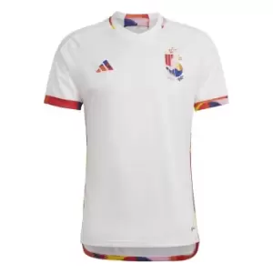 adidas Belgium Away Shirt 2022 2023 Adults - White