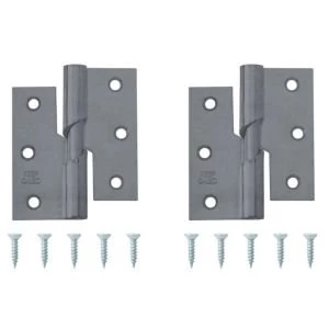 Steel Rising Butt Hinge Pack of 2