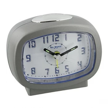 Oblong Alarm Clock - Silver