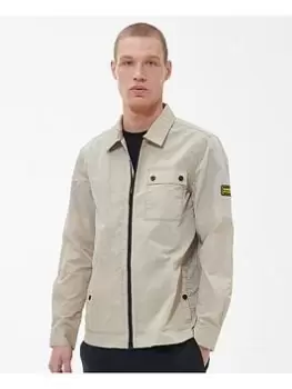 Barbour International Inlet Zip Through Overshirt - Cream, Size 2XL, Men