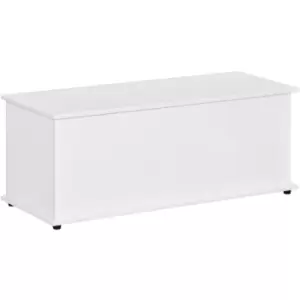 Storage Box Chest With Lid Keepsake Spacious Collection Chipboard -White - Homcom