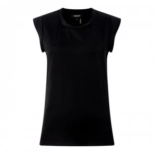 DKNY Flutter Top - Black