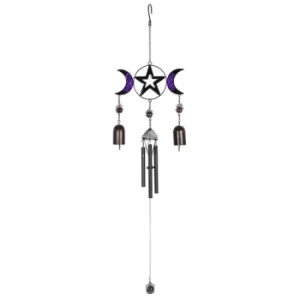 Triple Moon Windchime with Bells