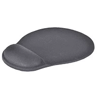 Mousepad with Gel Wrist Support - Black