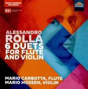 Alessandro Rolla 6 Duets for Flute and Violin by Alessandro Rolla CD Album