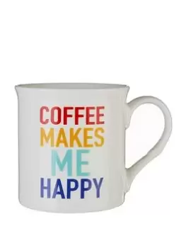 Premier Housewares Coffee Makes Me Happy Mug